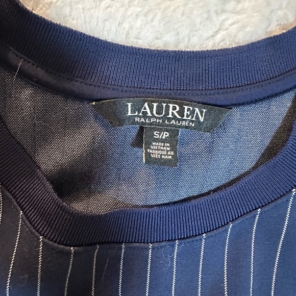 Ralph Lauren Navy Striped T-Shirt - Picture 8 of 11